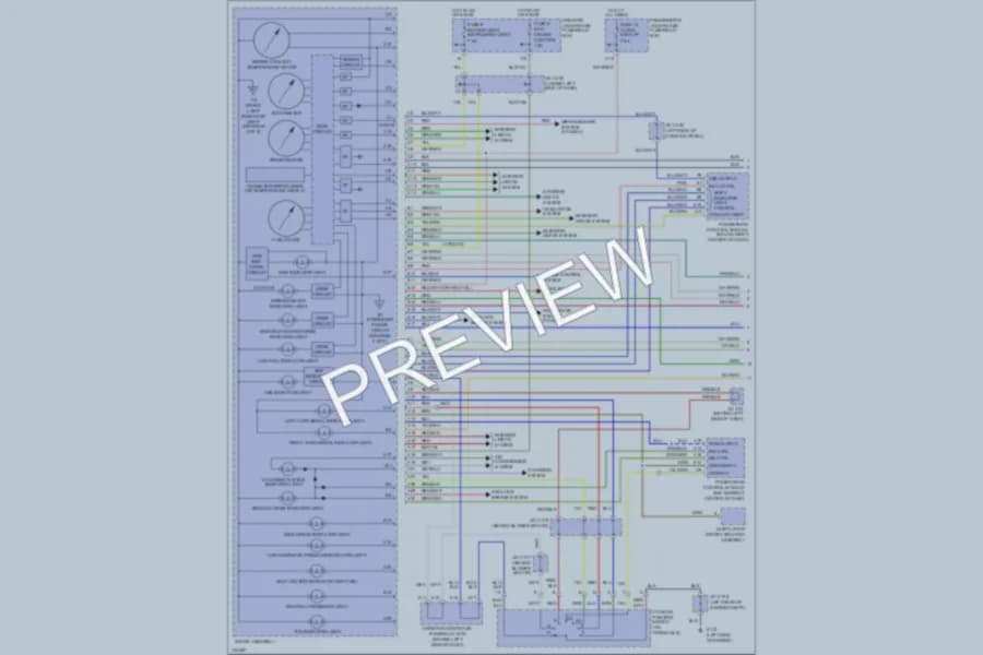 2000 Acura 32TL Instrument Cluster wiring diagram preview