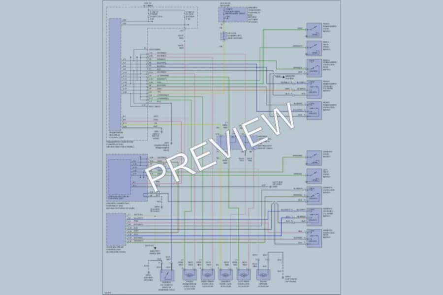 2000 Acura 32TL Power Door Locks wiring diagram preview
