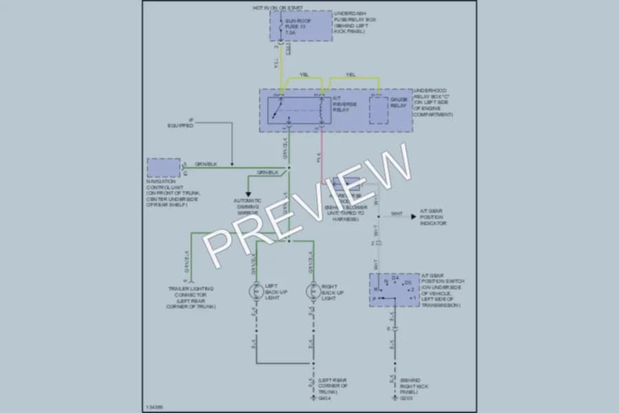 2000 Acura 35RL Exterior Lights wiring diagram preview