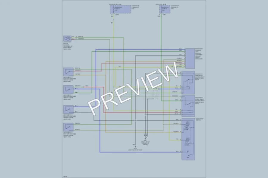 2000 Acura 35RL Power Top Sunroof wiring diagram preview
