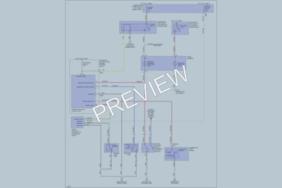 2000 Acura 35RL Warning Systems wiring diagram preview