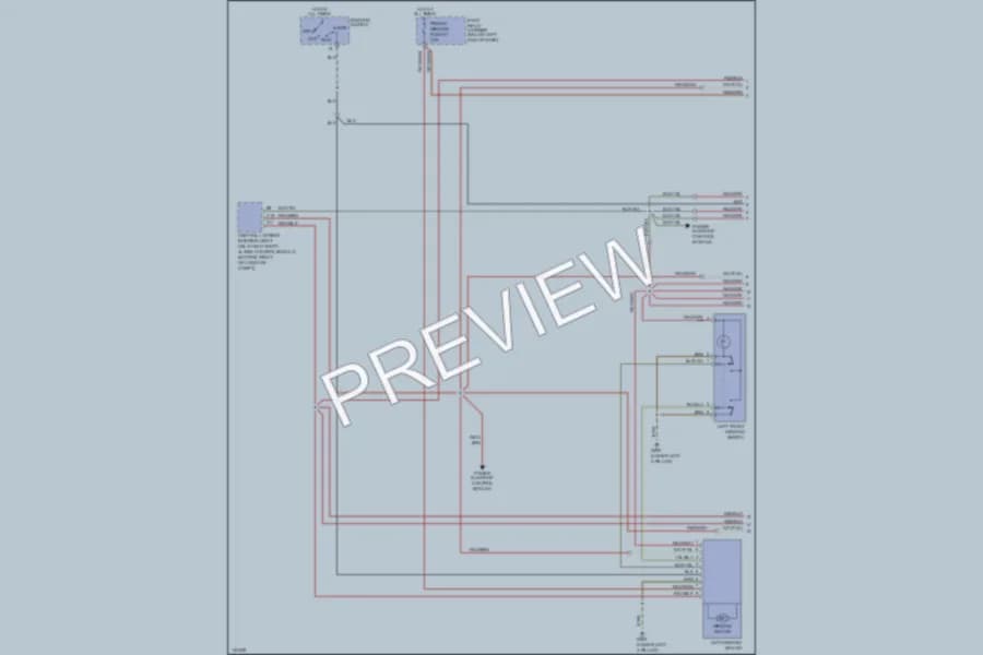 2000 Audi A4 Power Windows wiring diagram preview