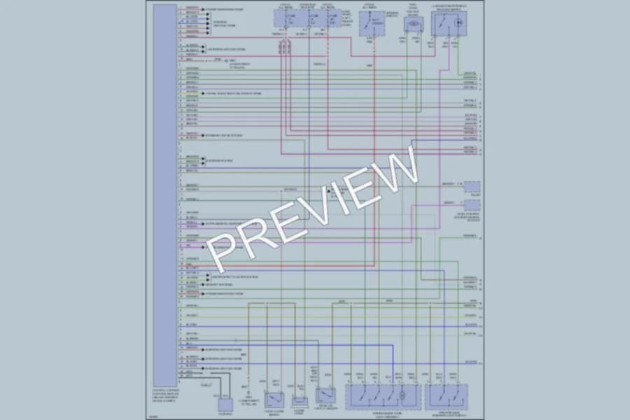 2000 Audi A6 Anti Theft wiring diagram preview