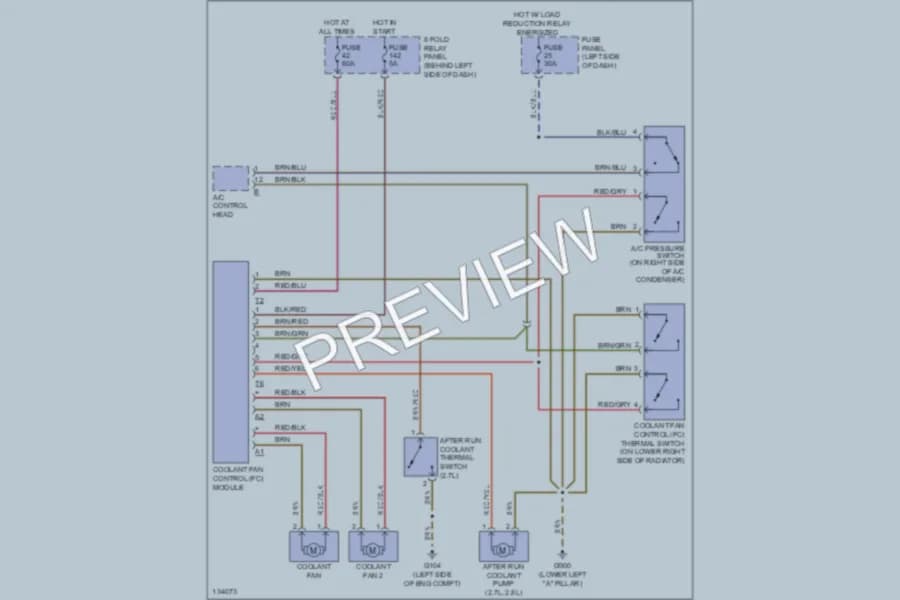2000 Audi A6 Cooling Fan wiring diagram preview