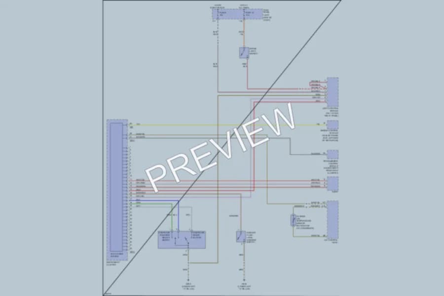 2000 Audi A6 Instrument Cluster wiring diagram preview