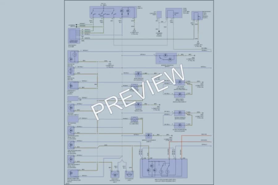 2000 Audi A6 Interior Lights wiring diagram preview