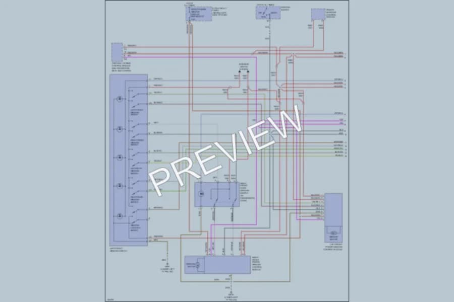 2000 Audi A6 Power Windows wiring diagram preview