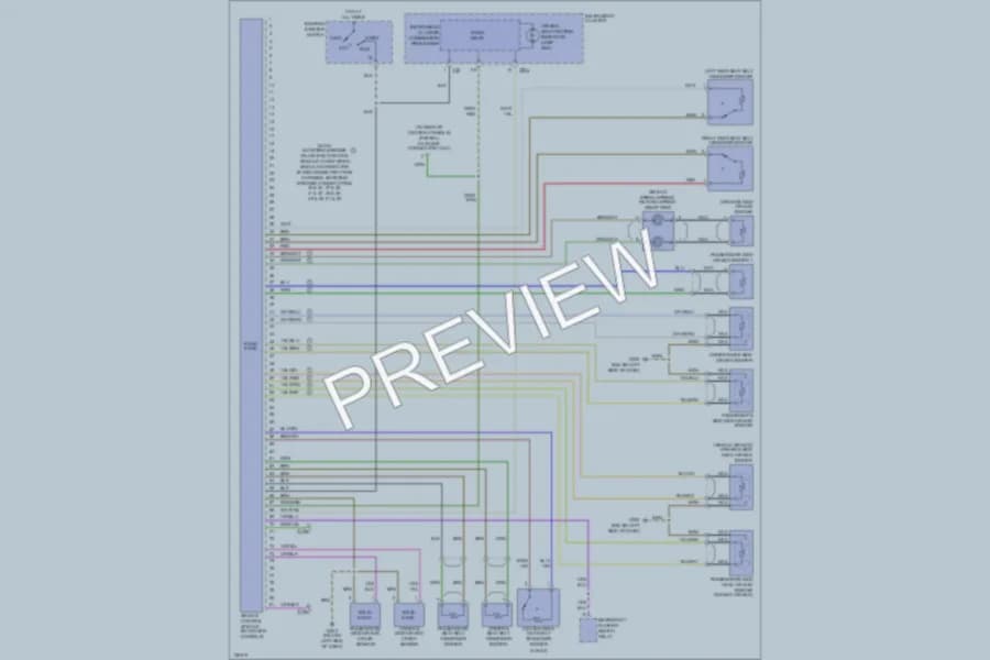 2000 Audi S4 Supplemental Restraints wiring diagram preview