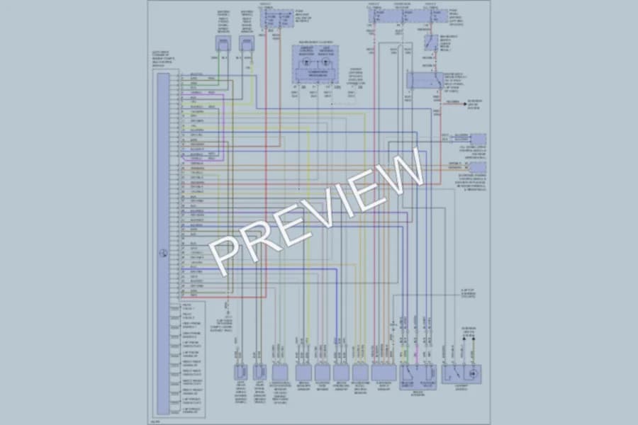 2000 Audi TT Anti Lock Brakes wiring diagram preview