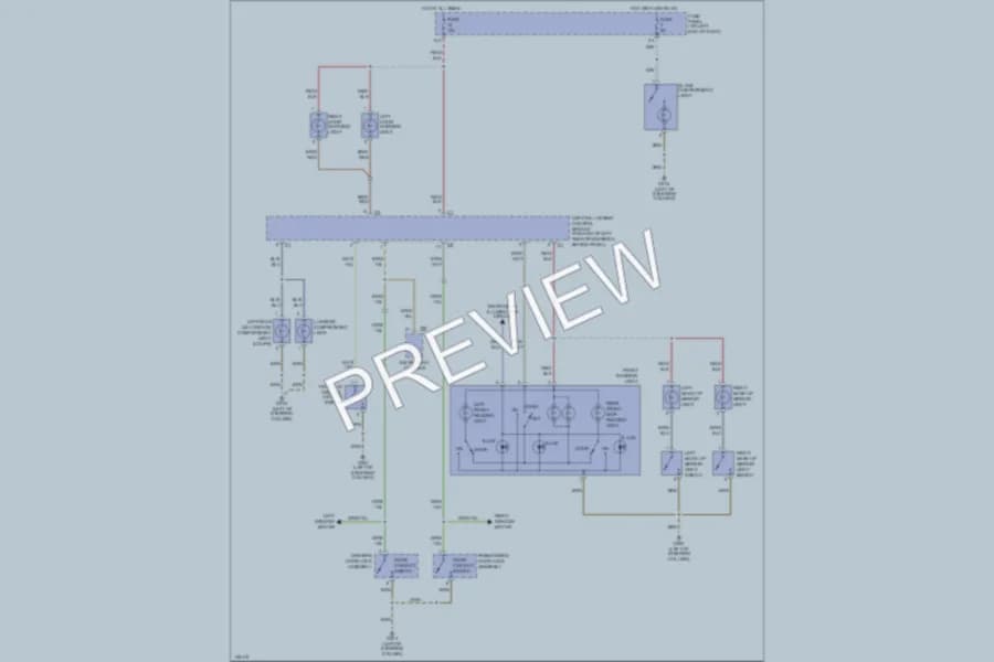 2000 Audi TT Interior Lights wiring diagram preview