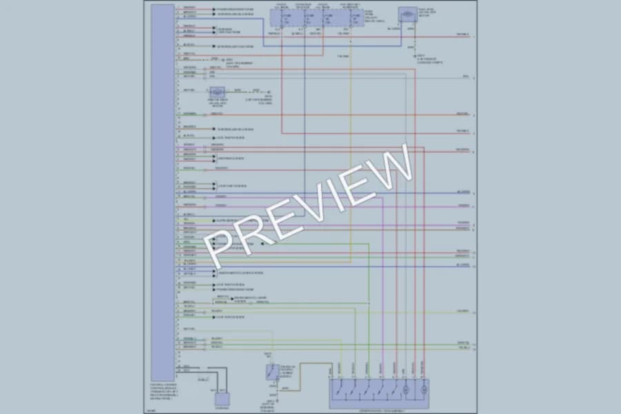 2000 Audi TT Power Door Locks wiring diagram preview