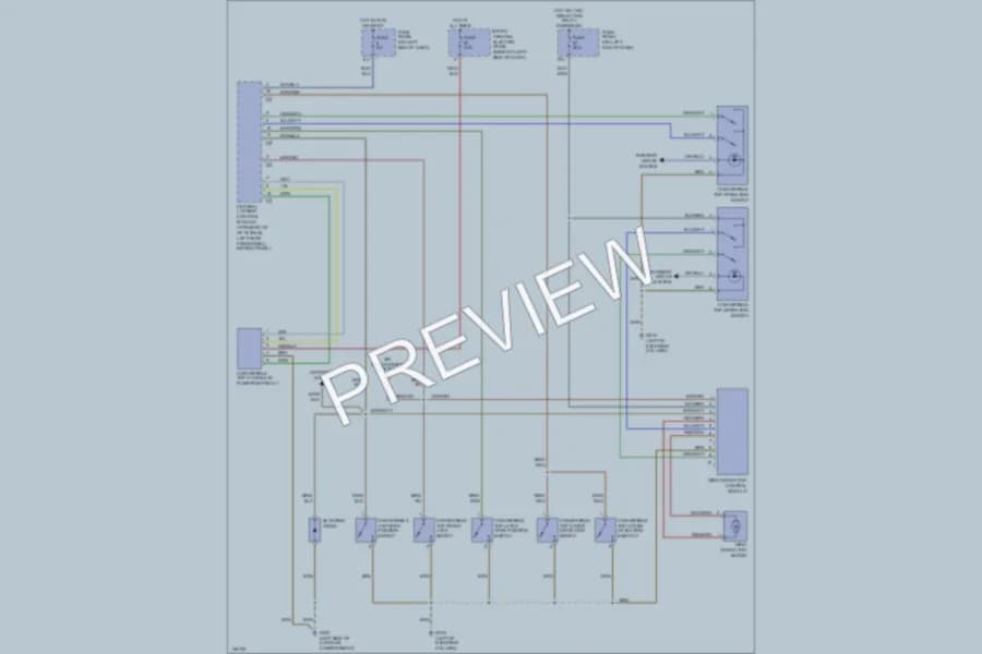 2000 Audi TT Power Top Sunroof wiring diagram preview