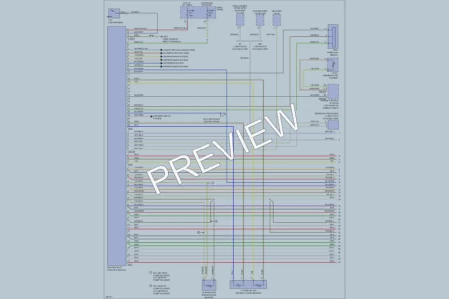 2000 BMW 540 Air Conditioning wiring diagram preview
