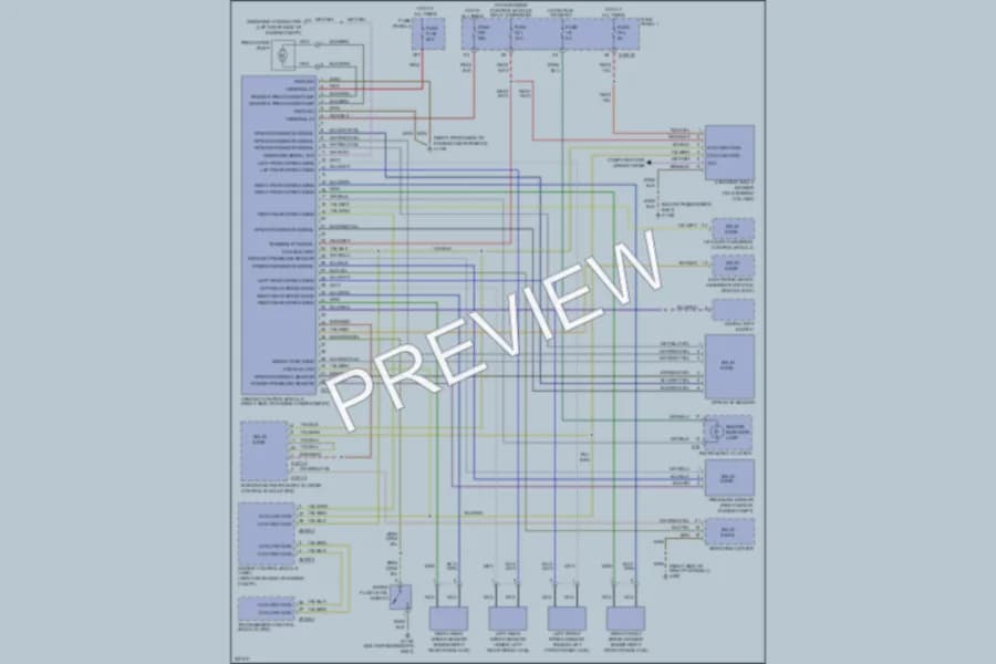 2000 BMW 540 Anti Lock Brakes wiring diagram preview