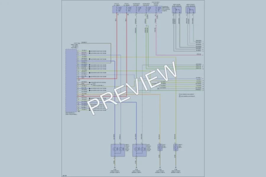 2000 BMW 740 Headlights wiring diagram preview