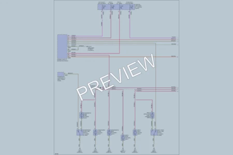 2000 BMW 740 Interior Lights wiring diagram preview