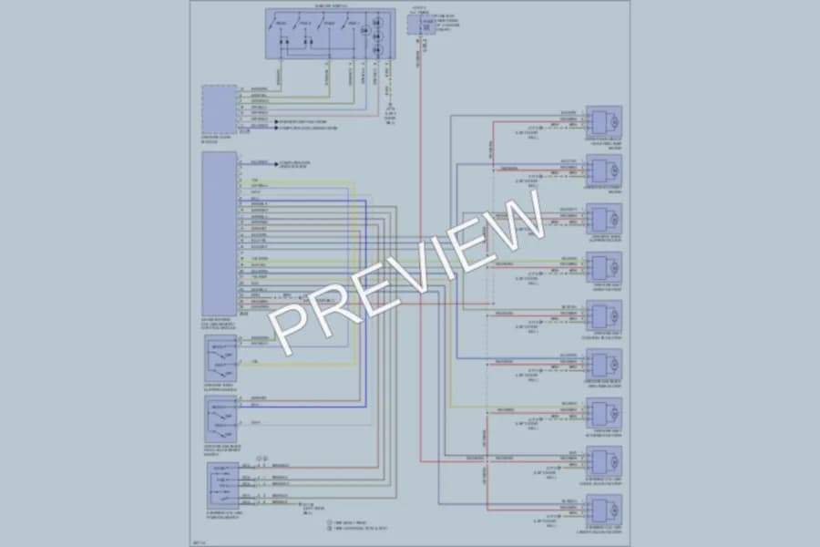 2000 BMW 740 Memory Systems wiring diagram preview
