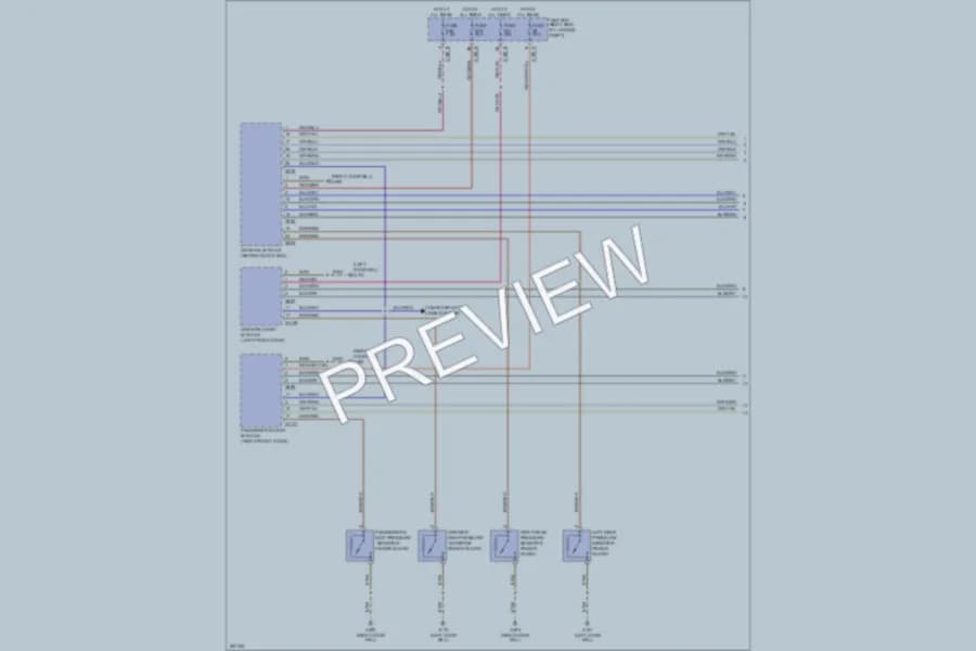 2000 BMW 740 Power Windows wiring diagram preview