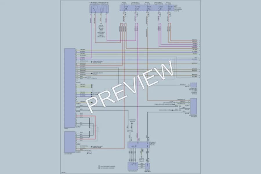 2000 BMW 740 Radio wiring diagram preview