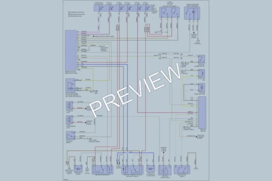 2000 BMW 740 Trunk Tailgate Fuel Door wiring diagram preview