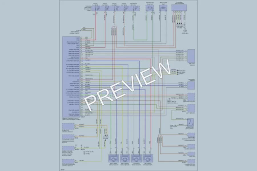 2000 BMW 750 Anti Lock Brakes wiring diagram preview