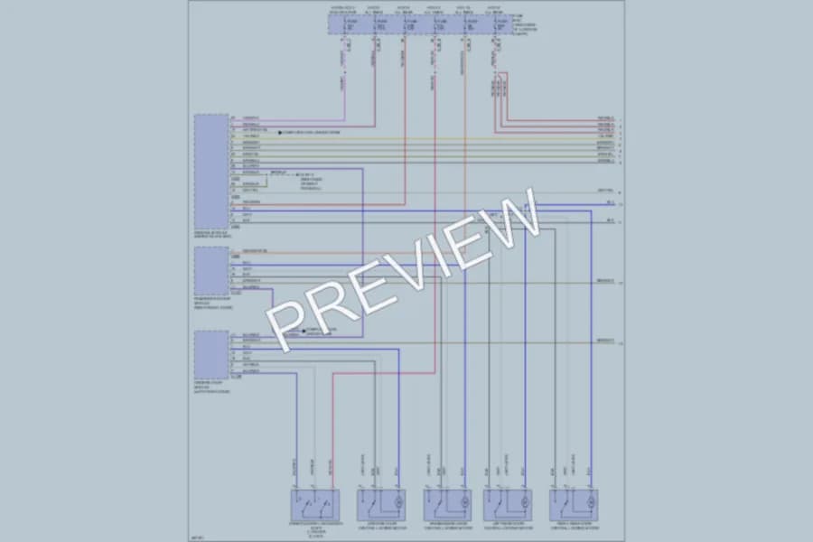 2000 BMW 750 Power Door Locks wiring diagram preview