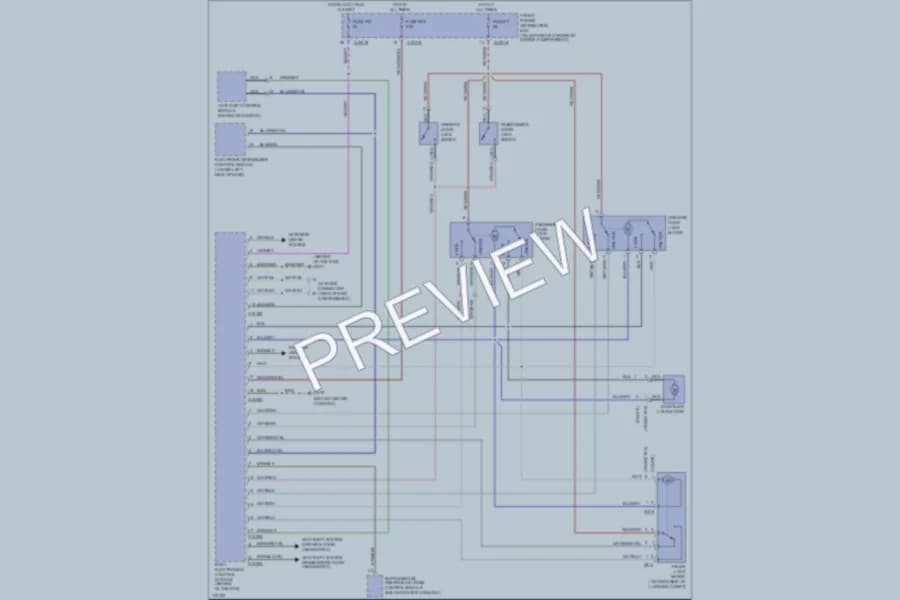 2000 BMW MCoupe Power Door Locks wiring diagram preview