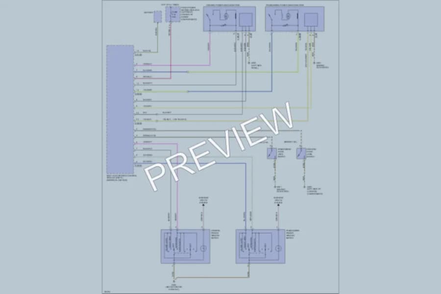2000 BMW MCoupe Power Windows wiring diagram preview