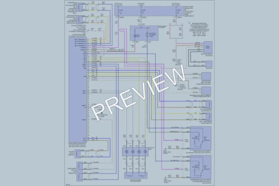 2000 BMW MRoadster Supplemental Restraints wiring diagram preview