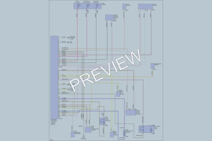 2000 BMW X5 Instrument Cluster wiring diagram preview