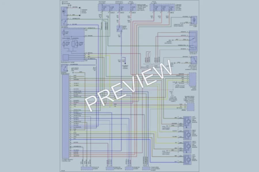 2000 BMW Z3 Anti Lock Brakes wiring diagram preview