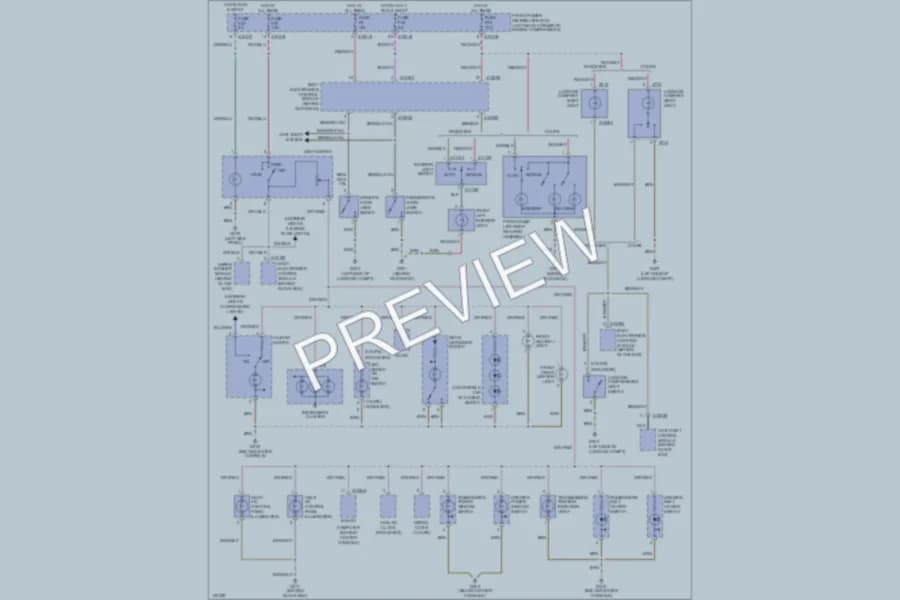 2000 BMW Z3 Interior Lights wiring diagram preview
