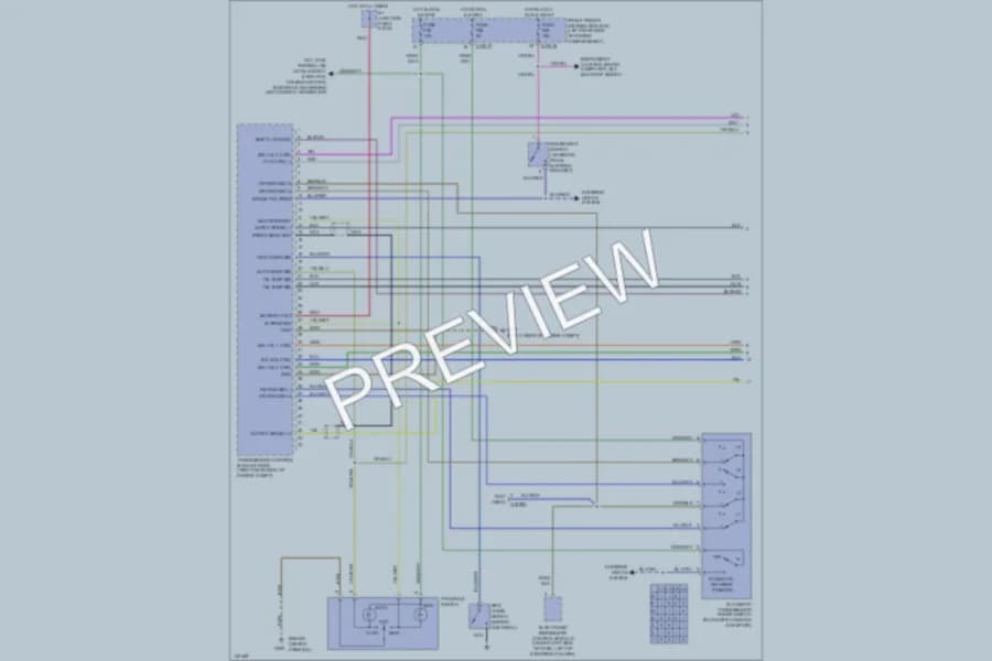 2000 BMW Z3 Transmission wiring diagram preview