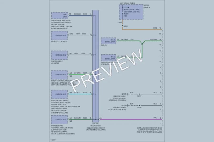2000 Buick Century Computer Data Lines wiring diagram preview