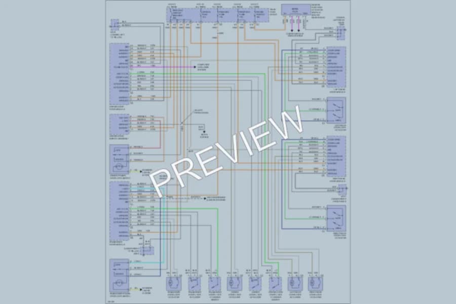 2000 Buick LeSabre Power Door Locks wiring diagram preview