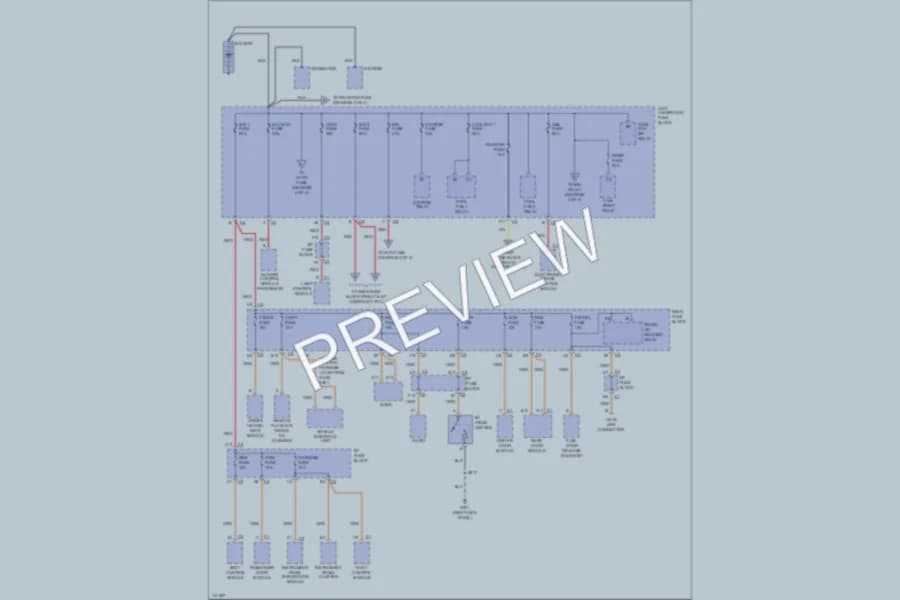 2000 Buick ParkAvenue Power Distribution wiring diagram preview