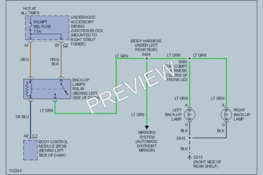 2000 Buick Regal Exterior Lights wiring diagram preview