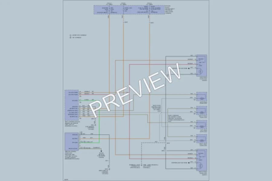 2000 Buick Regal Power Door Locks wiring diagram preview