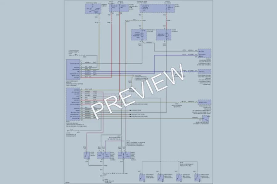 2000 Cadillac Catera Anti Theft wiring diagram preview