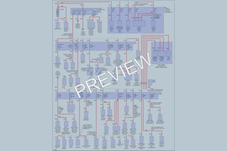 2000 Cadillac Catera Power Distribution wiring diagram preview