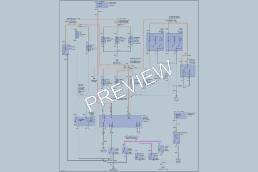 2000 Cadillac Escalade Interior Lights wiring diagram preview