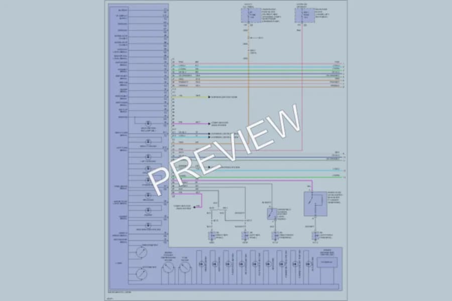 2000 Cadillac Seville Instrument Cluster wiring diagram preview