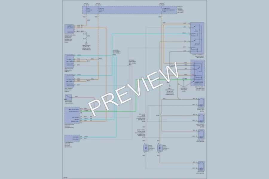 2000 Chevrolet Astro Power Door Locks wiring diagram preview