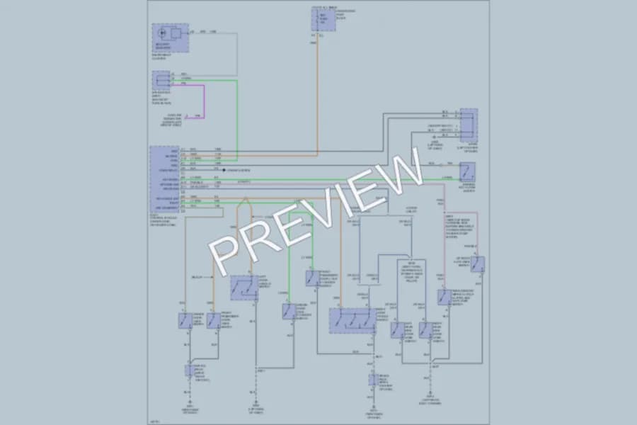 2000 Chevrolet Blazer Anti Theft wiring diagram preview