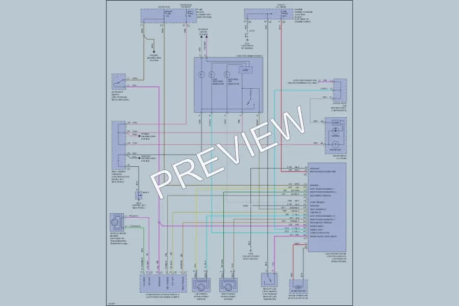 2000 Chevrolet K1500 Anti Lock Brakes wiring diagram preview with protected circuit layout
