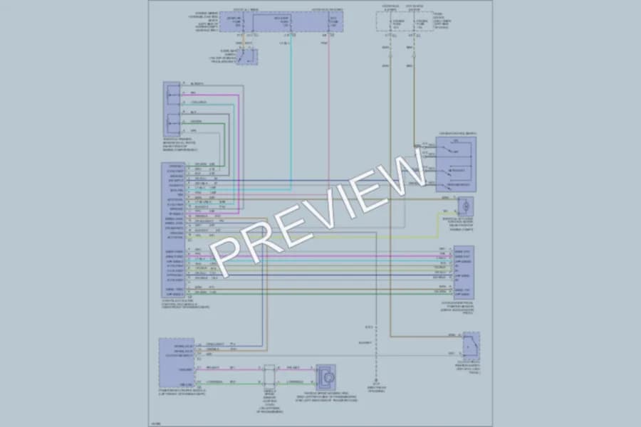 2000 Chevrolet K1500 Cruise Control wiring diagram preview with protected circuit layout