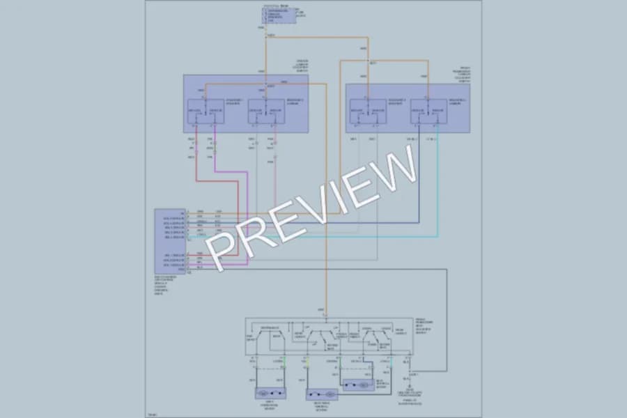 2000 Chevrolet Camaro Power Seats wiring diagram preview