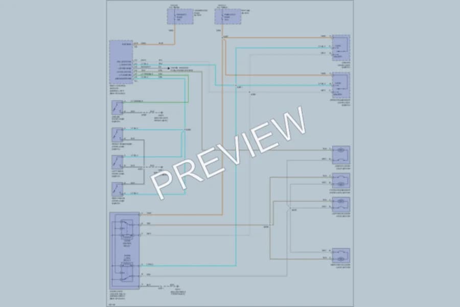 2000 Chevrolet Cavalier Power Door Locks wiring diagram preview