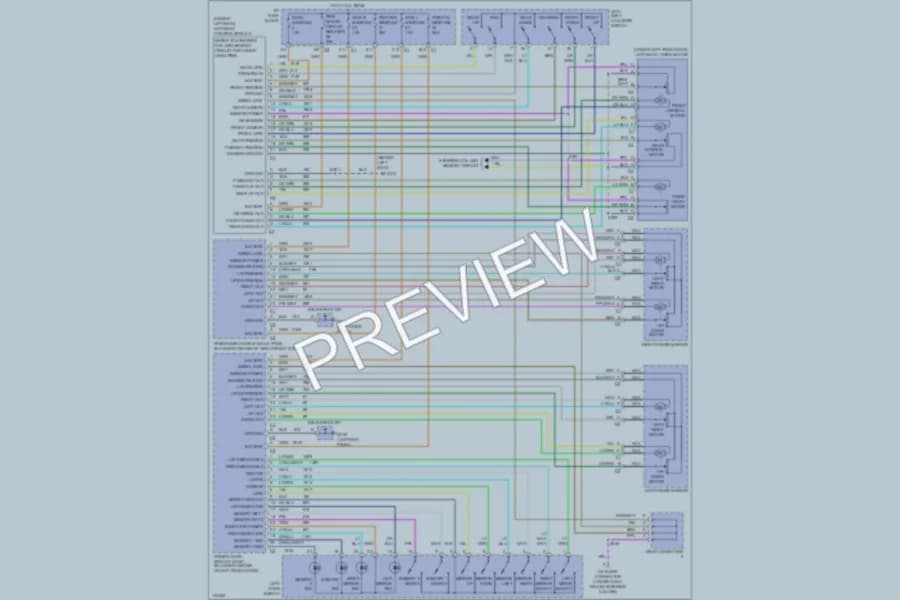 2000 Chevrolet Corvette Memory Systems wiring diagram preview