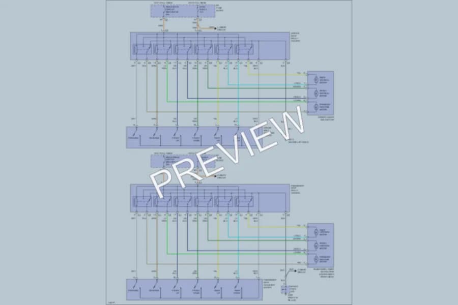 2000 Chevrolet Corvette Power Seats wiring diagram preview